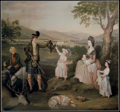 John, il 4° Duca di Atholl e la sua famiglia, 1780 da David Allan